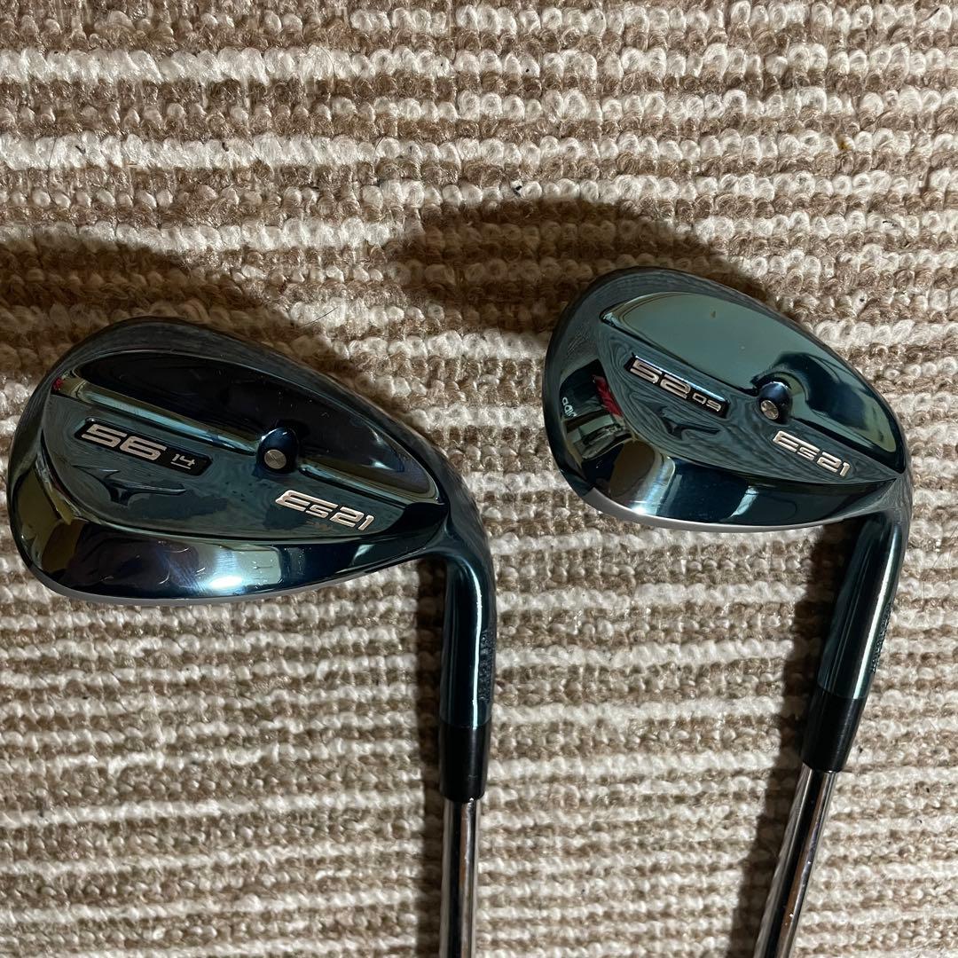 ウェッジ 2本セット ミズノ mizun 52度 56度 es21 ブルー 青