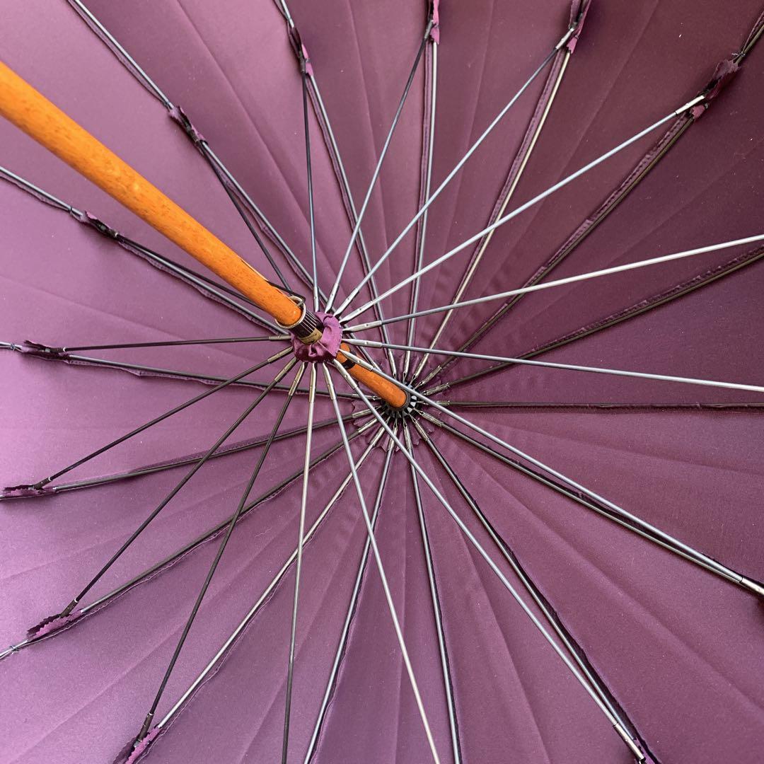 新品未使用　モンブランヤマグチ　ラ エドリーム　長傘 55cm 16本骨　紫色
