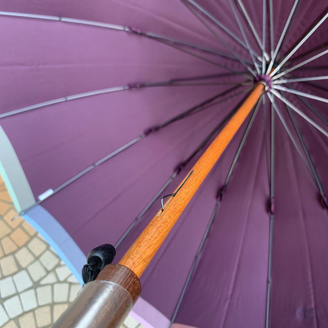 新品未使用　モンブランヤマグチ　ラ エドリーム　長傘 55cm 16本骨　紫色