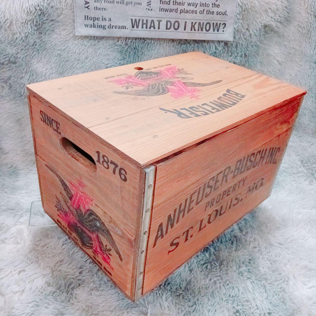 ❤️Budweiser❤️ヴィンテージ✨木箱 Anheuser-Busch 限定