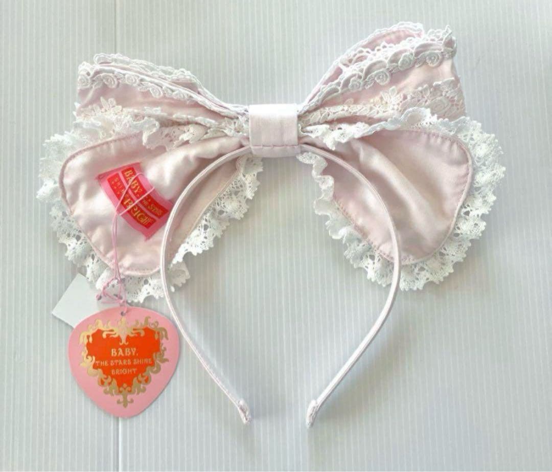 BABY, キャメロンカチューシャ ピンク 綿サテン ロリィタ 下妻物語 新品