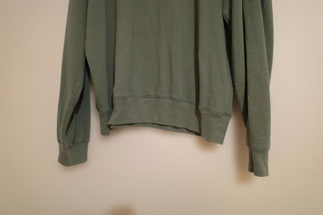 AURALEE　SUPER HIGH GAUZE SWEAT P/O GREEN