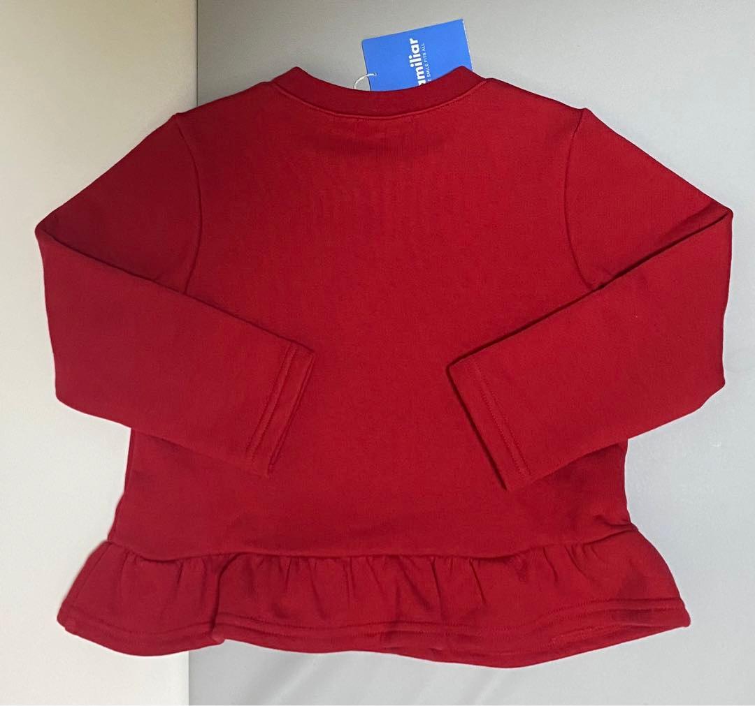 ファミリア　トレーナー　赤　100