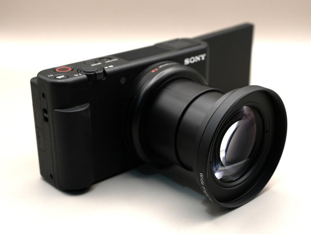 SONY ZV-1 本体と広角レンズ、バッテリーセット