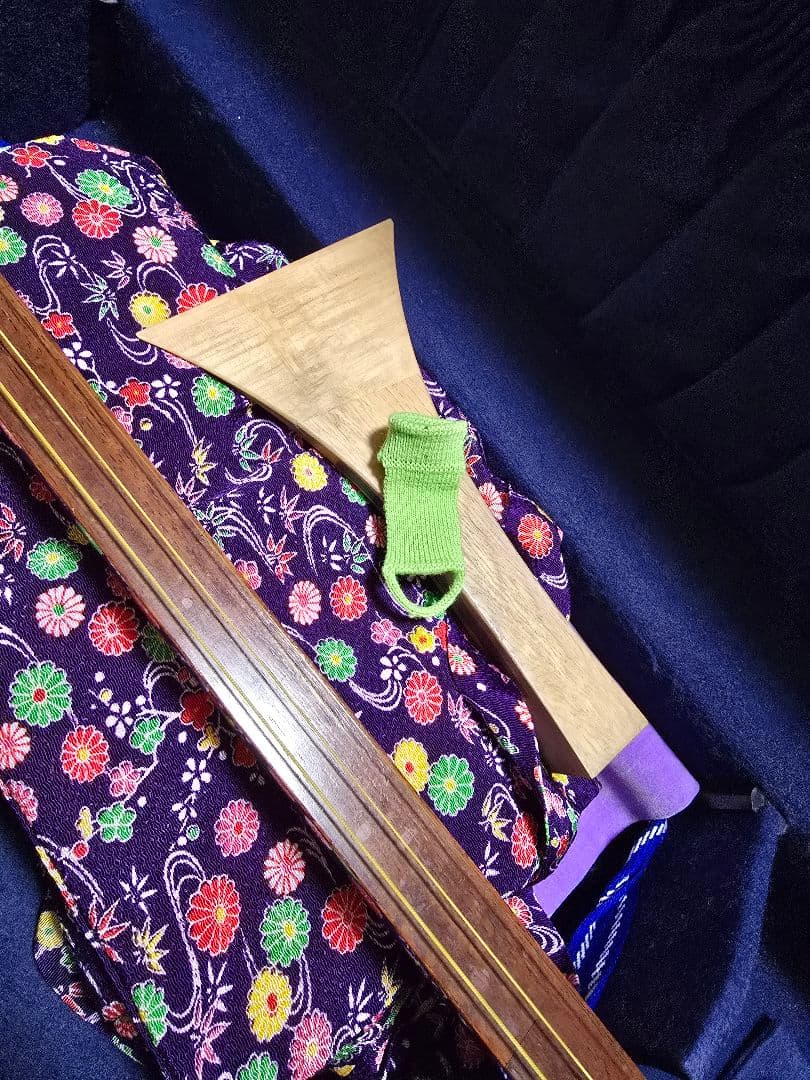 すぐ弾けます！三味線本体 　破けなし　細棹三味線　約2.4センチ