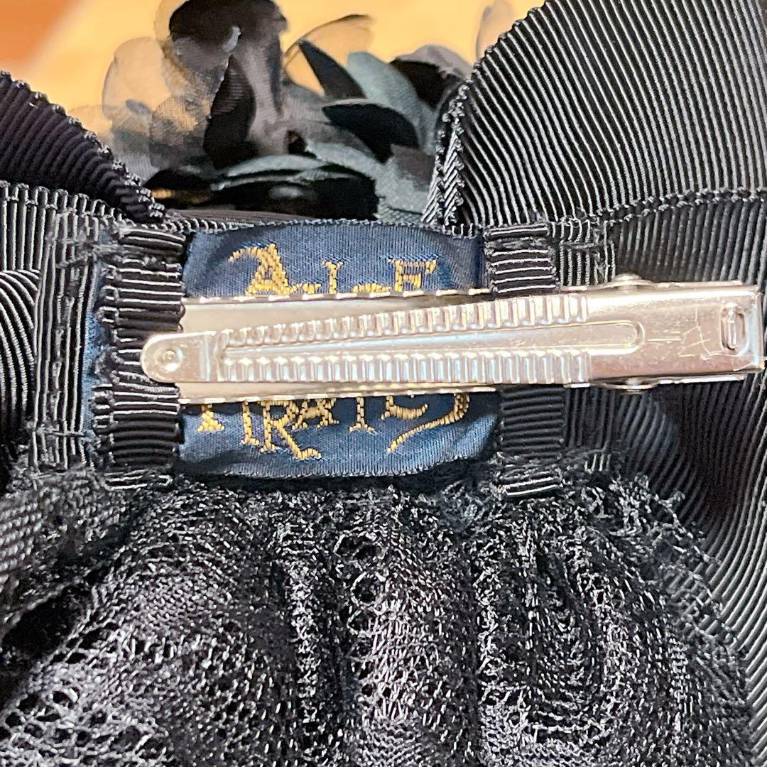 【完売品】Dark racy Floraリボンヴェールクリップ