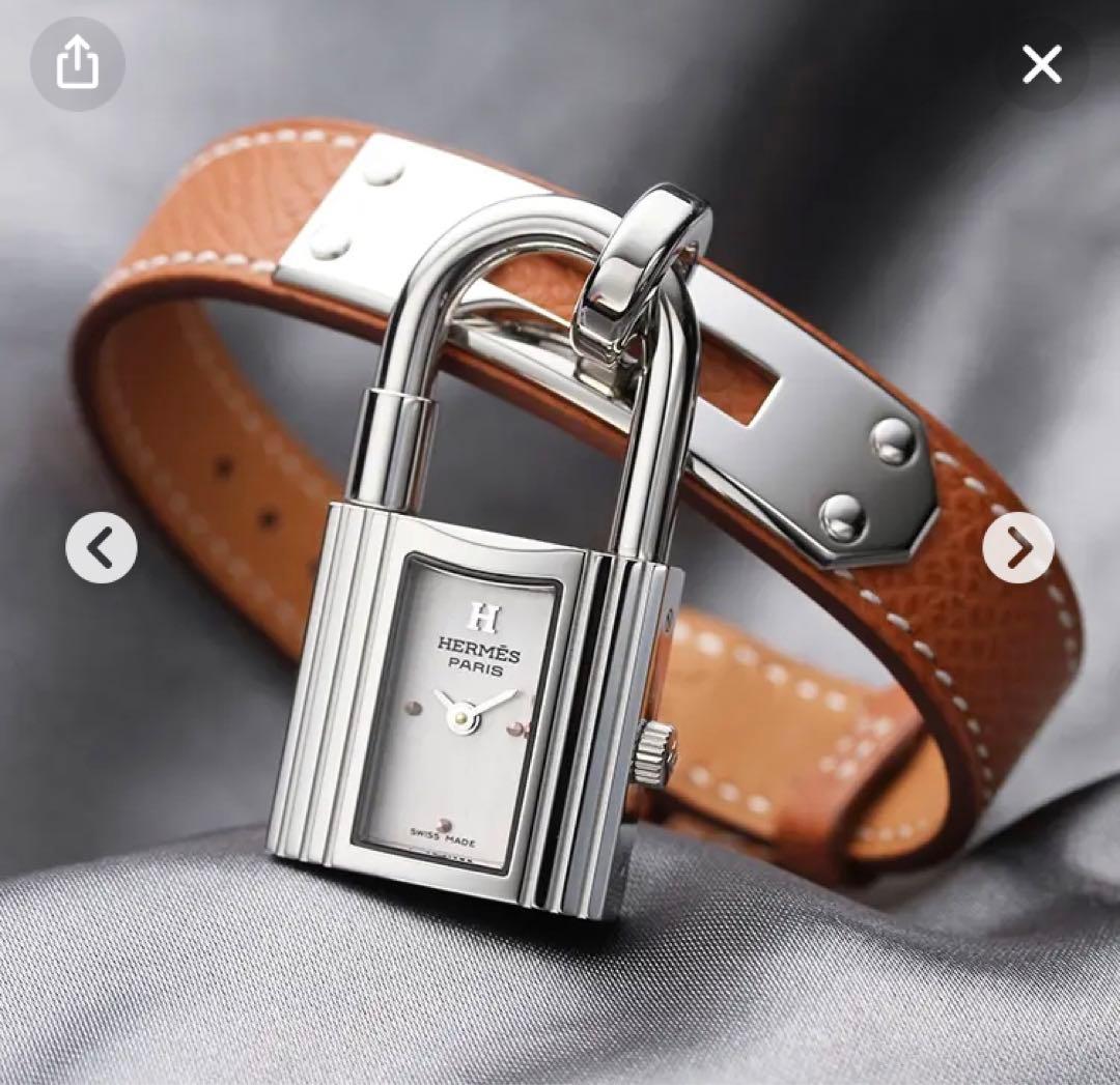 HERMES ケリー　時計　ブラウン
