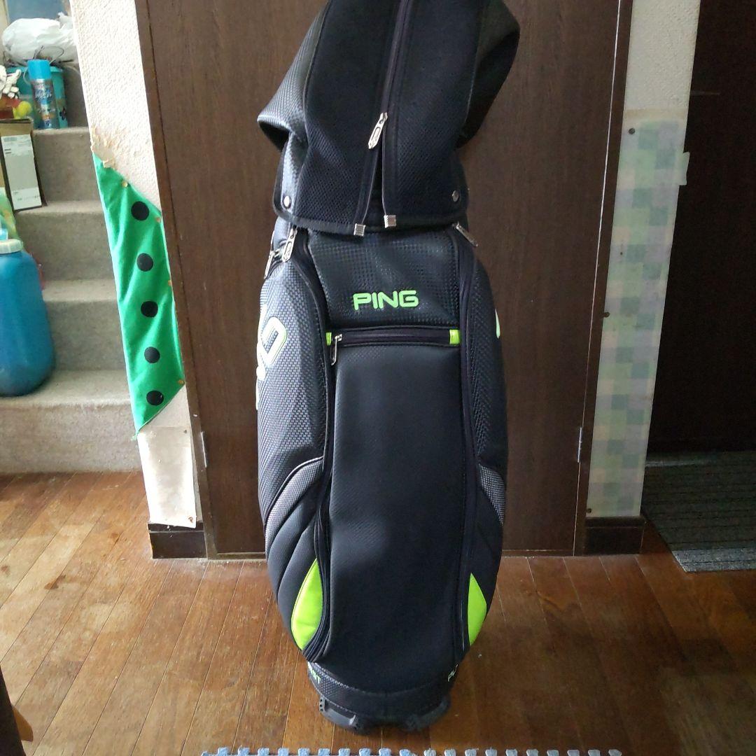 PING キャディバッグ ブラック/グリーン