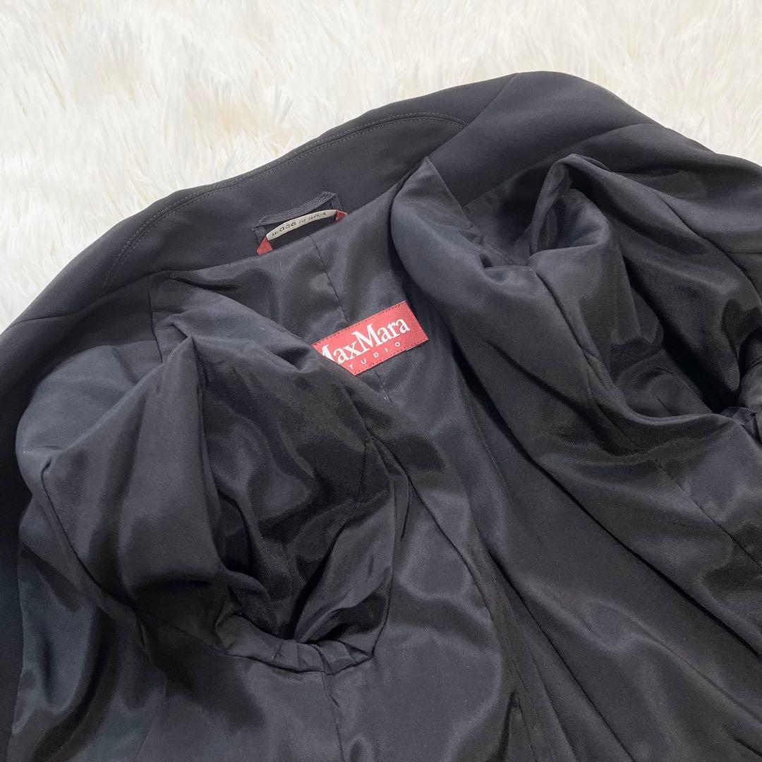 新品タグ付✨マックスマーラ テーラードジャケット ブラック XL お受験