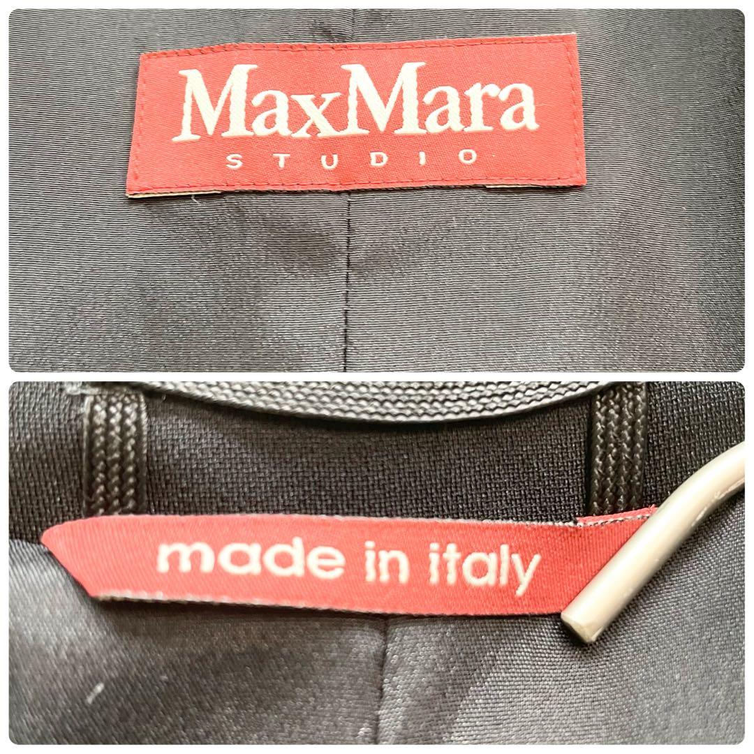 新品タグ付✨マックスマーラ テーラードジャケット ブラック XL お受験