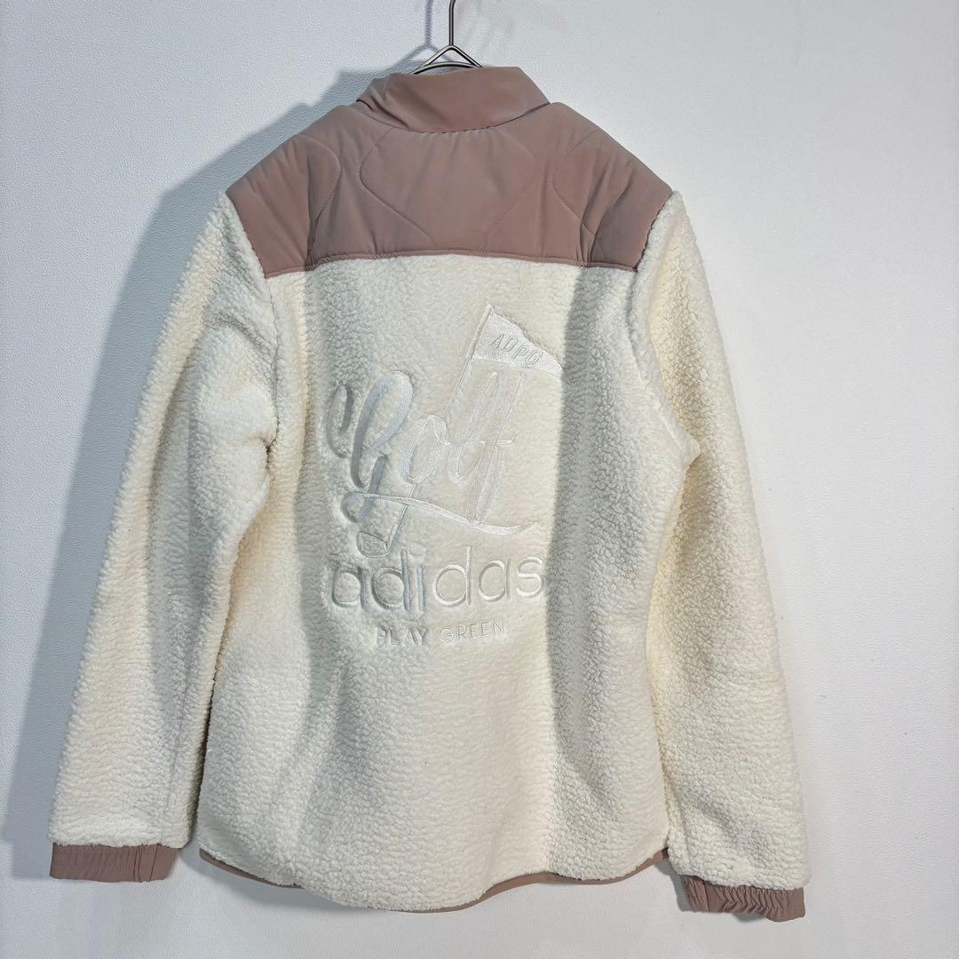 未使用　adidasゴルフ　ボアジャケット　裏起毛スカート　セットアップ　L