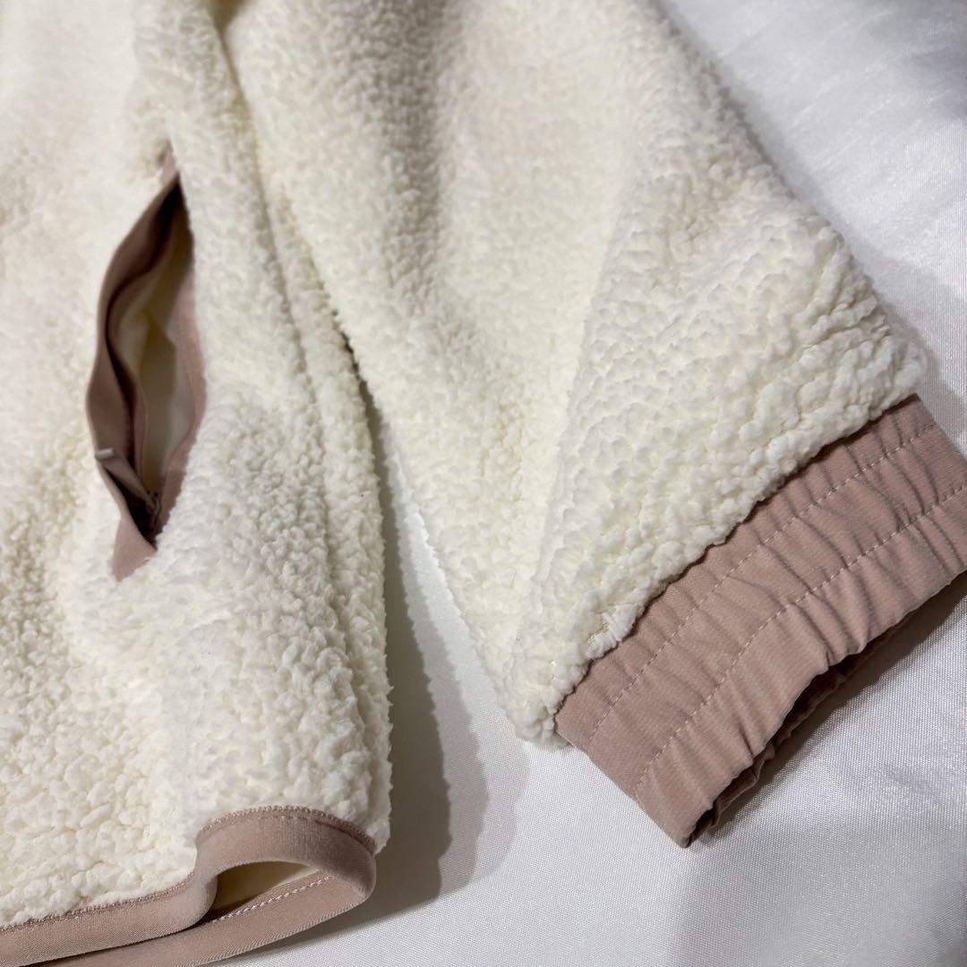 未使用　adidasゴルフ　ボアジャケット　裏起毛スカート　セットアップ　L