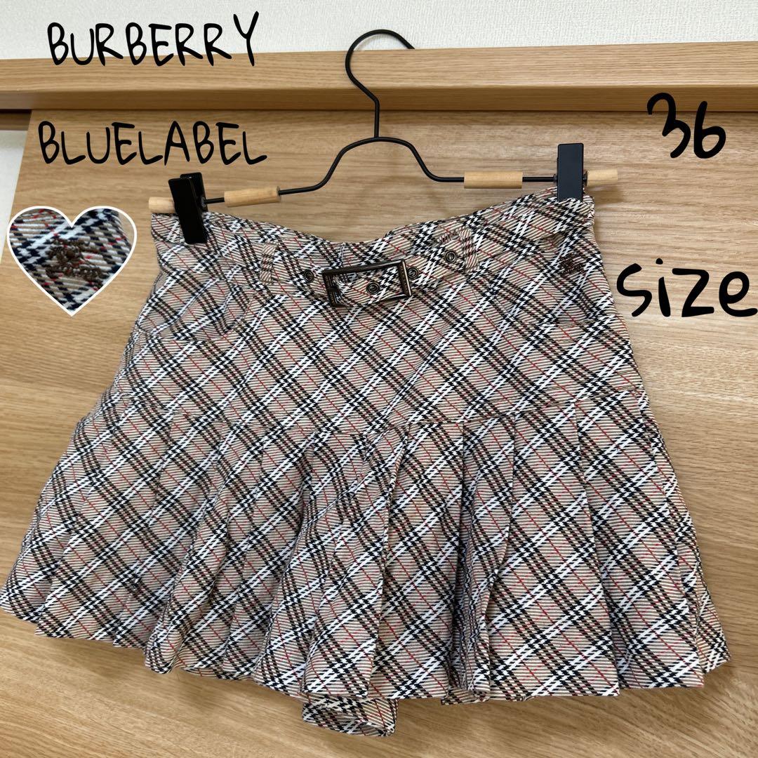 BURBERRYBLUE LABEL ミニスカート風 キュロット　ノバチェック