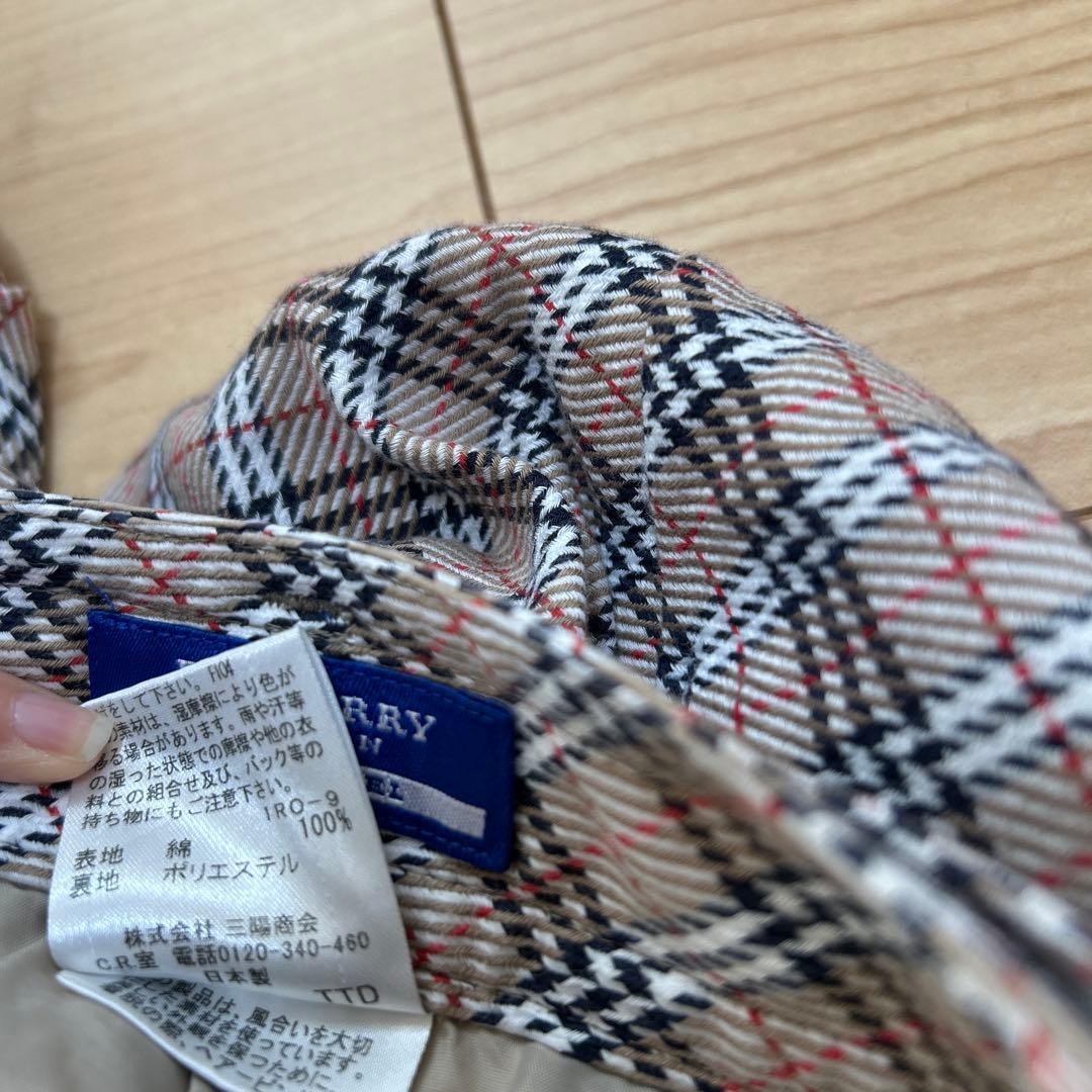 BURBERRYBLUE LABEL ミニスカート風 キュロット　ノバチェック