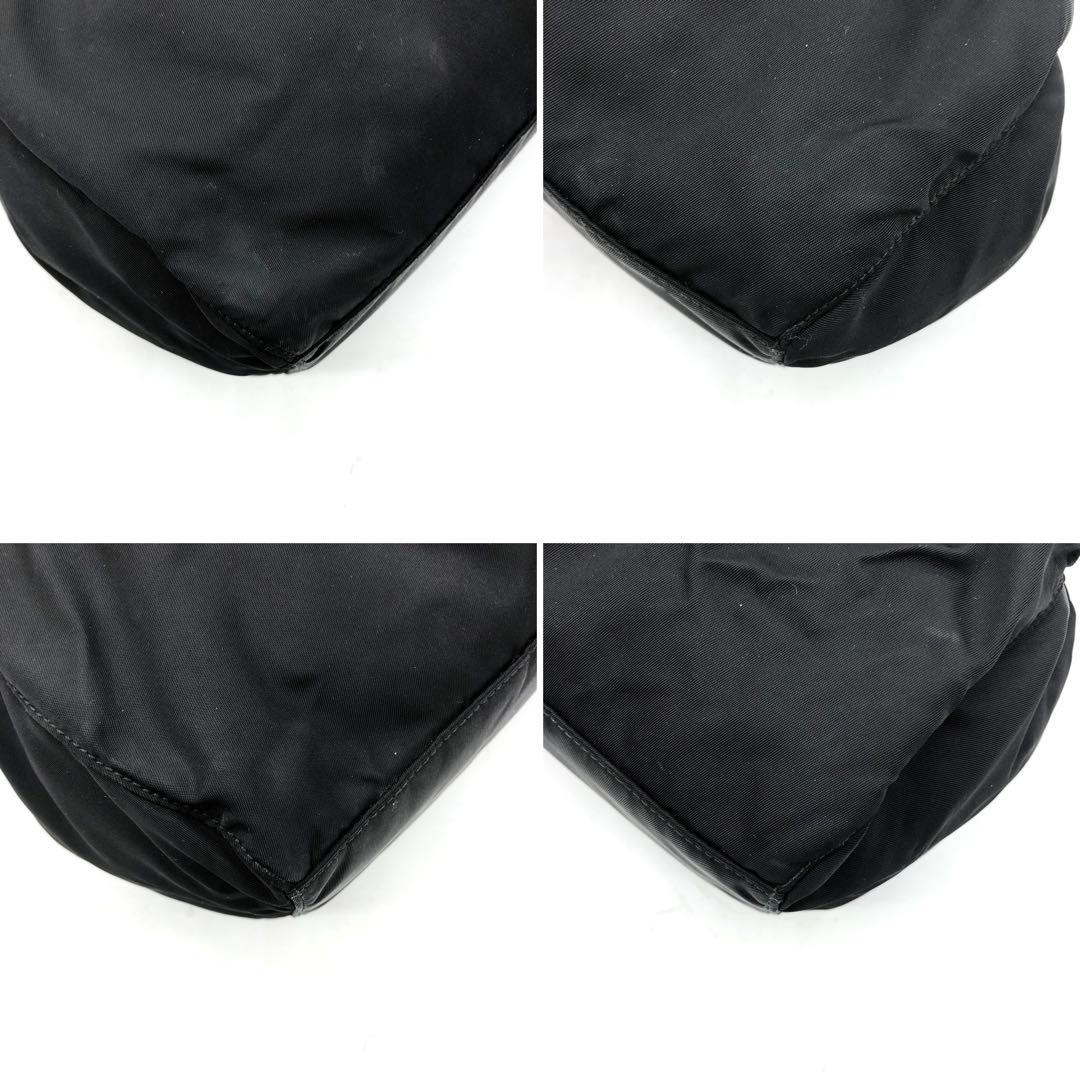 ✨ギャランティ付✨プラダ ハンドバッグ 2way ロゴ金具 リボン ナイロン 黒