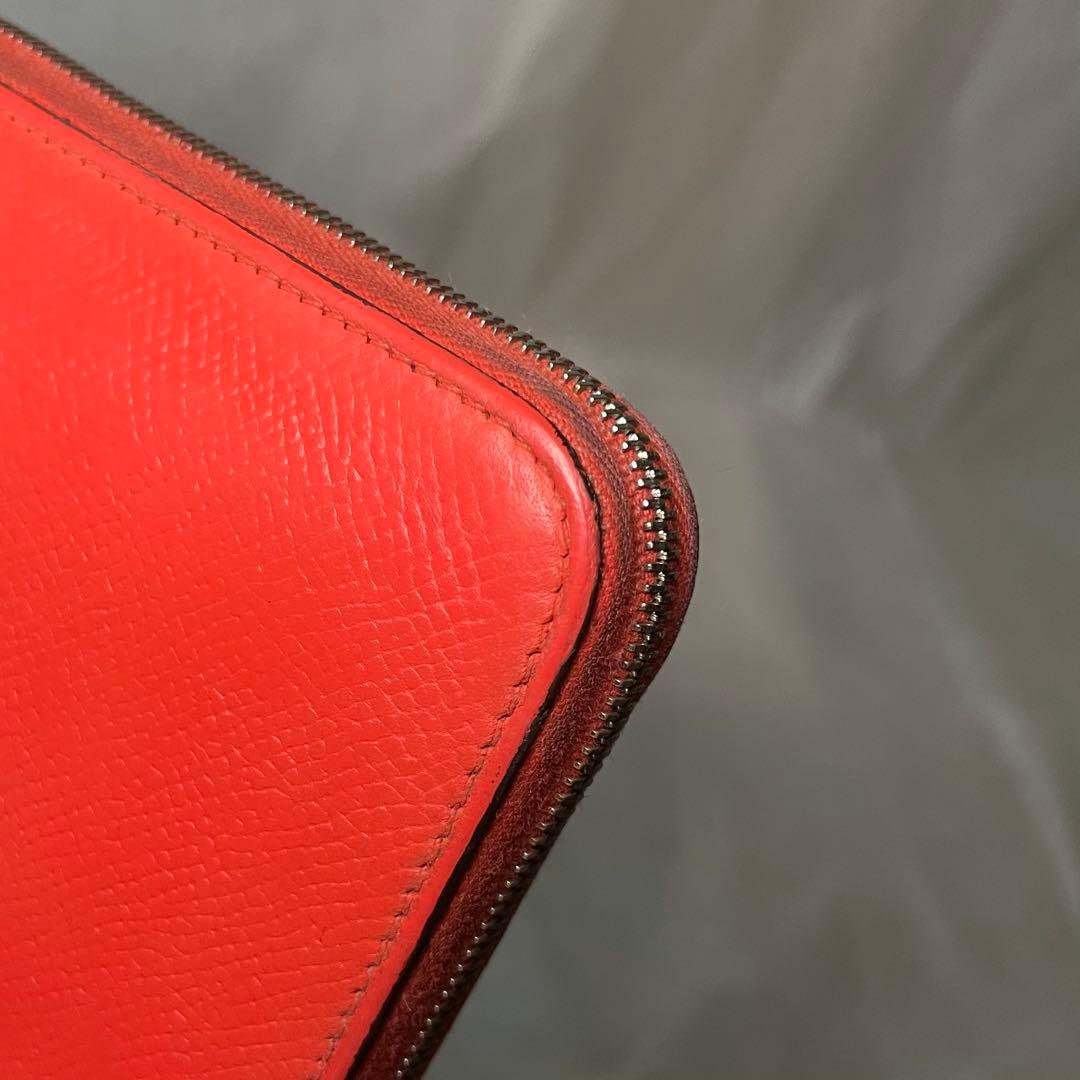 HERMES アザップロングシルクイン ヴォーエプソン長財布ラウンドファスナー