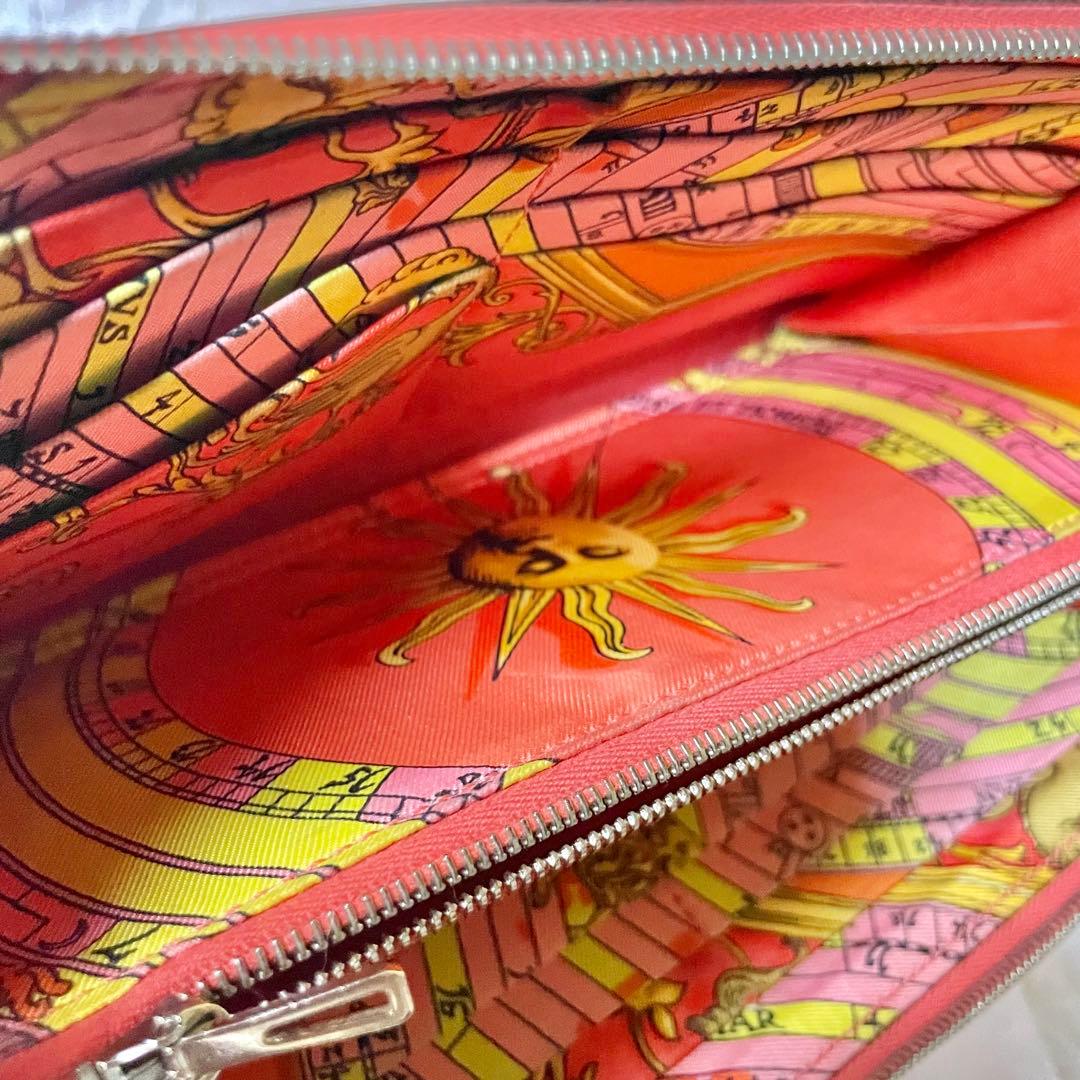 HERMES アザップロングシルクイン ヴォーエプソン長財布ラウンドファスナー