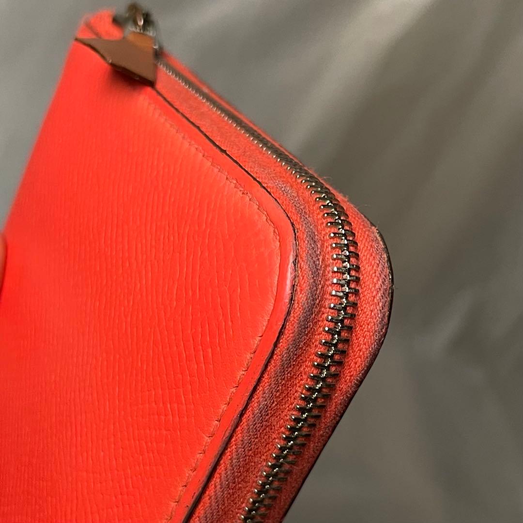 HERMES アザップロングシルクイン ヴォーエプソン長財布ラウンドファスナー