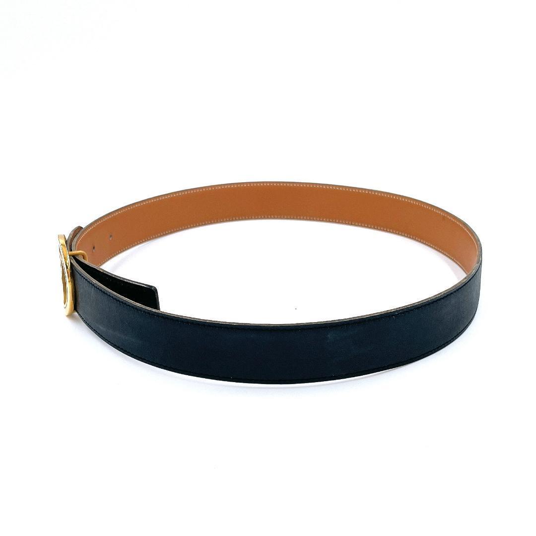 ✨️美品✨️ エルメス シュヴァル 馬 ホースバックル ベルト レディース 黒