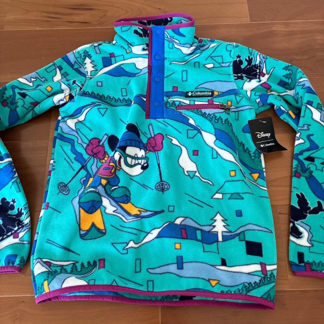 日本未入荷 ディズニーコラボ コロンビアミッキー フリースジャケット 14/16