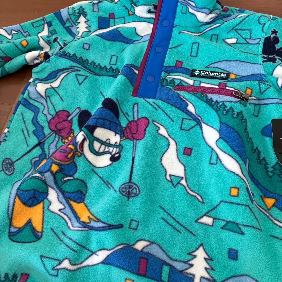 日本未入荷 ディズニーコラボ コロンビアミッキー フリースジャケット 14/16
