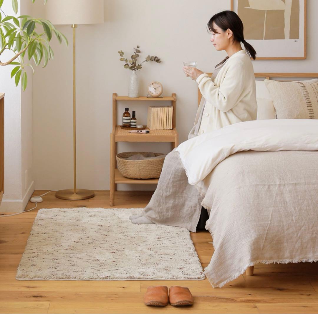 【新品未使用】Re:CENO ラグマット LUCE アイボリー 90x140cm