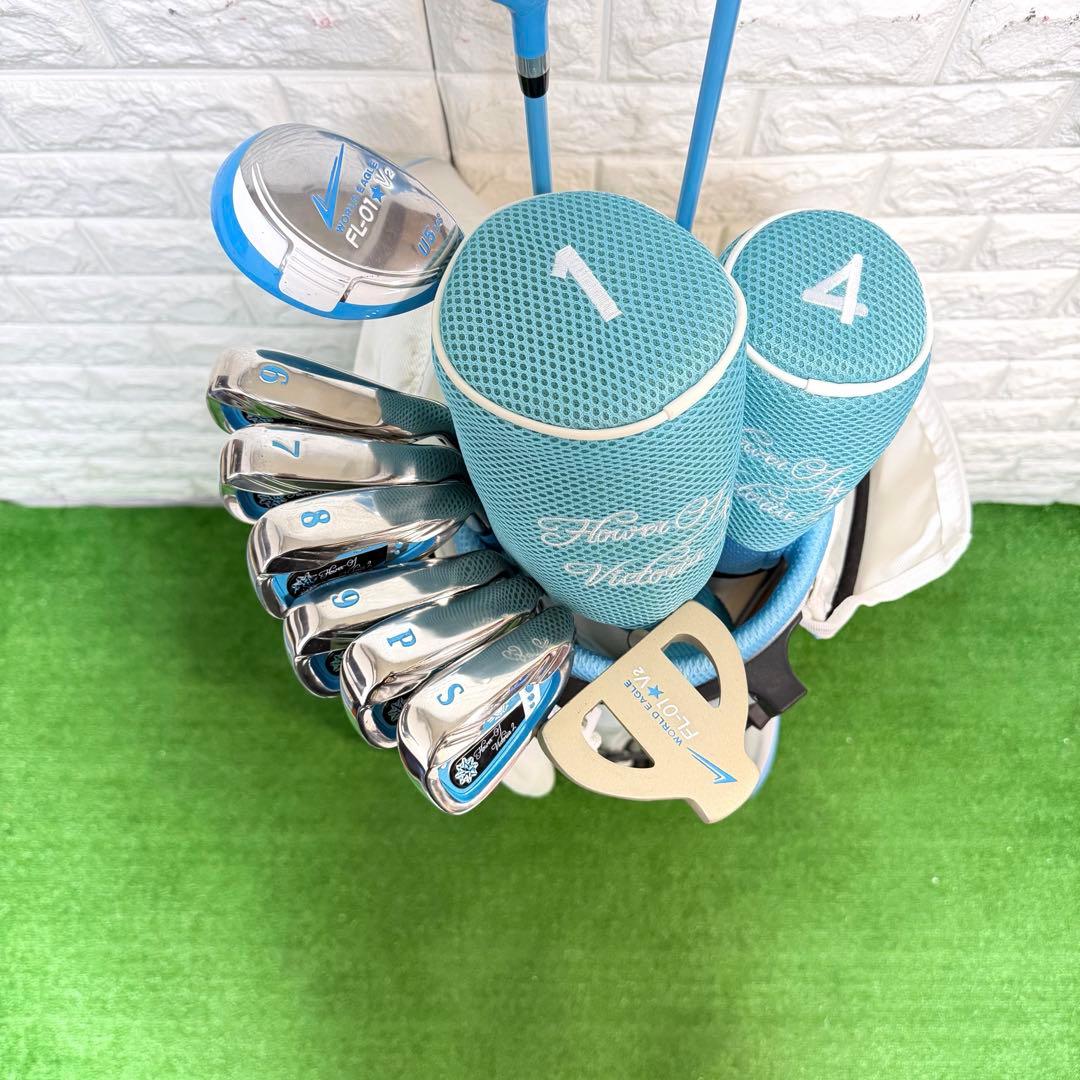 ゴルフセット　ほぼ未使用　ワールドイーグル　レディース　打感良好　すぐ使える