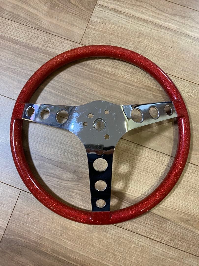 ムーンアイズ　メタルフレーク　レッド　ステアリング ユニバーサルボスキット