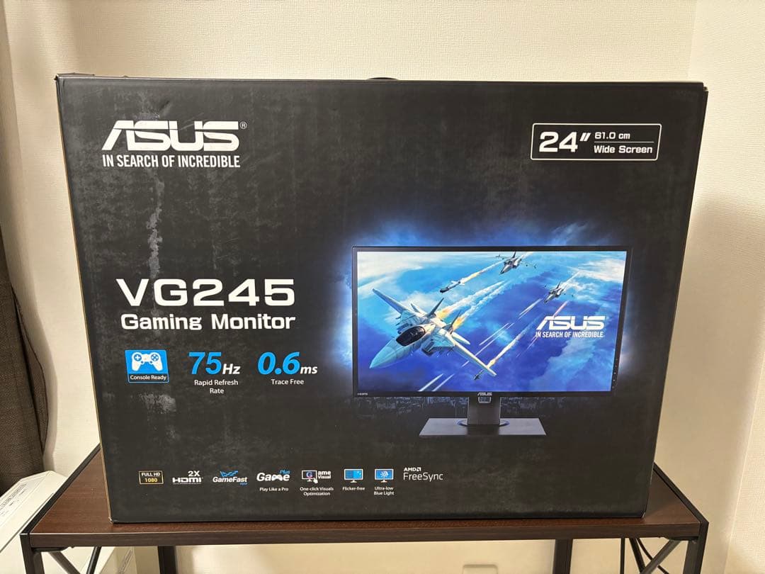 ASUS 24インチ　75hz ゲーミングモニター