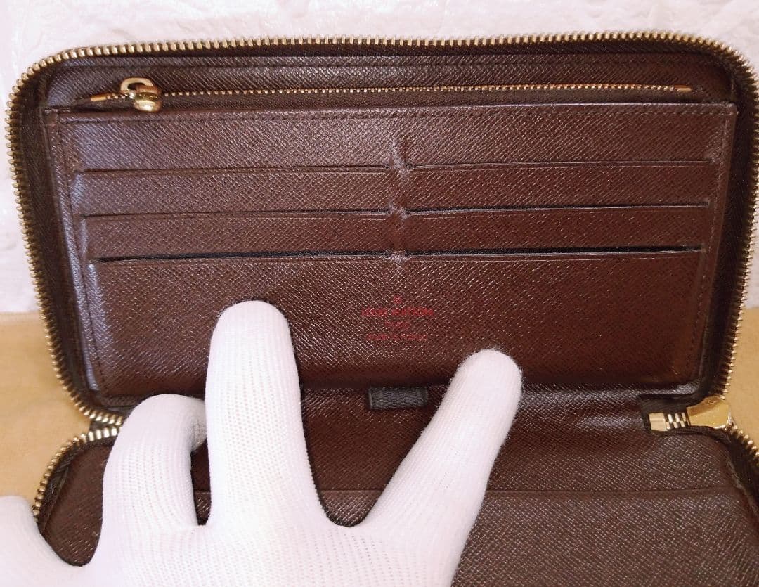 Louis Vuitton ダミエ ジッピーオーガナイザー 長財布 箱保存袋付き