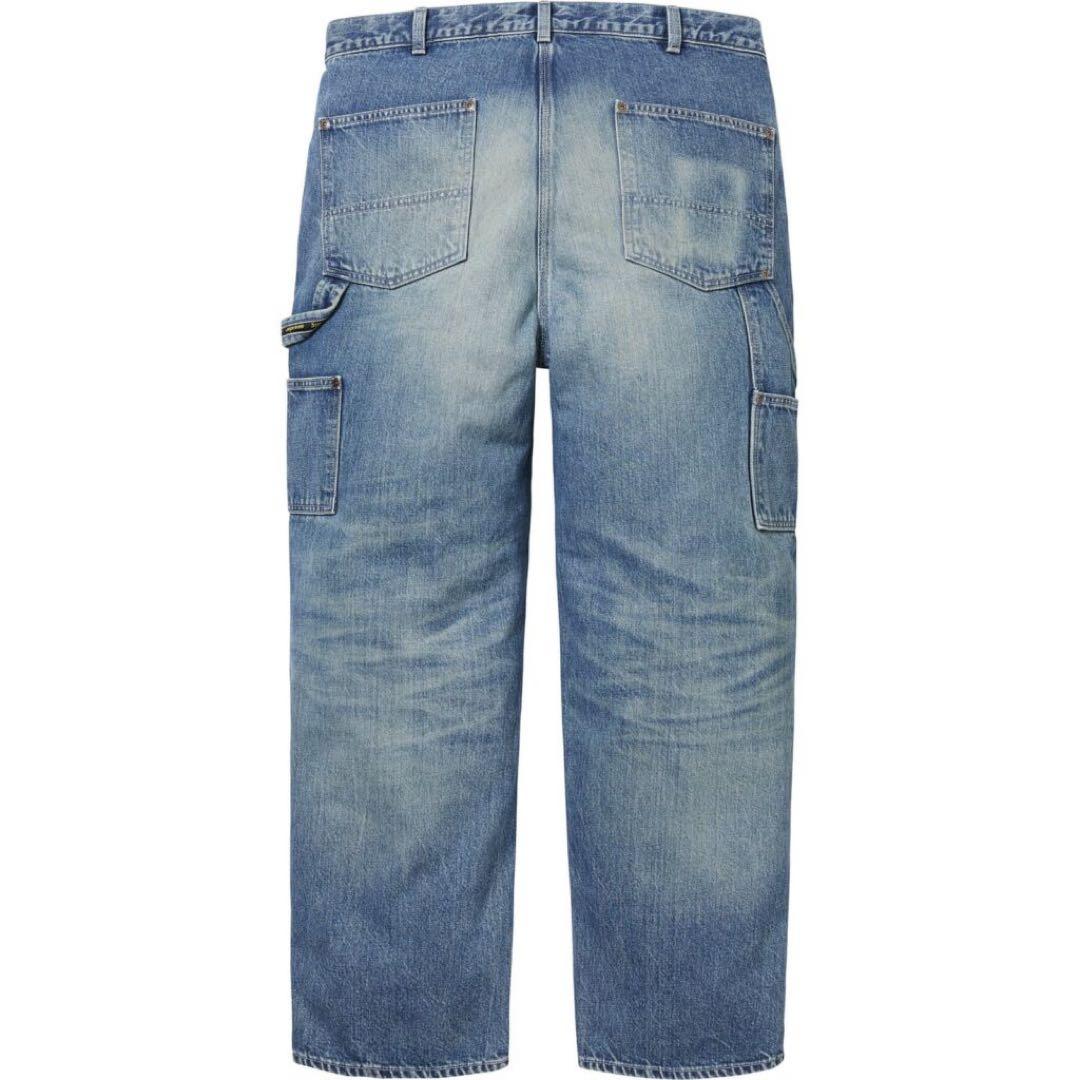 パンツ supremeWornDoubleKnee DenimPainterJean