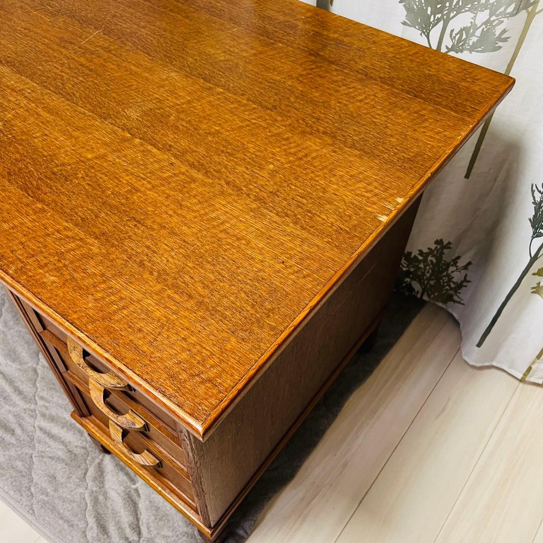 ヴィンテージ　デスク　勉強机　PCデスク　昭和レトロ　　木製　古民家