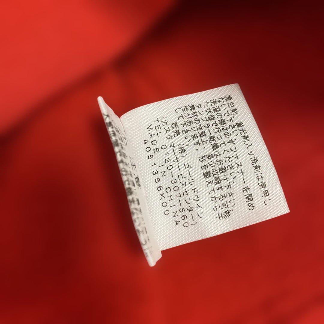 ノースフェイス☆ビックロゴフーディ☆ジップアップパーカー☆美品レディースMレッド