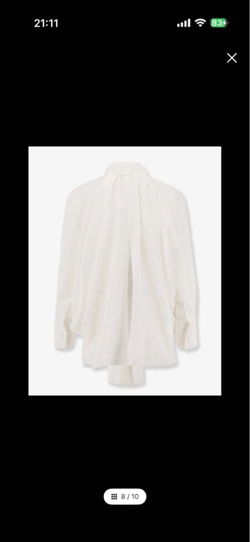 Max Mara[レオニダ] ピュア シルク ブラウス　38サイズ　未使用品