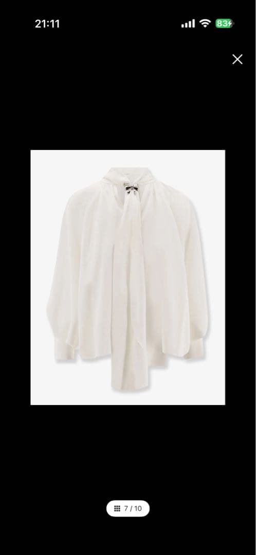 Max Mara[レオニダ] ピュア シルク ブラウス　38サイズ　未使用品