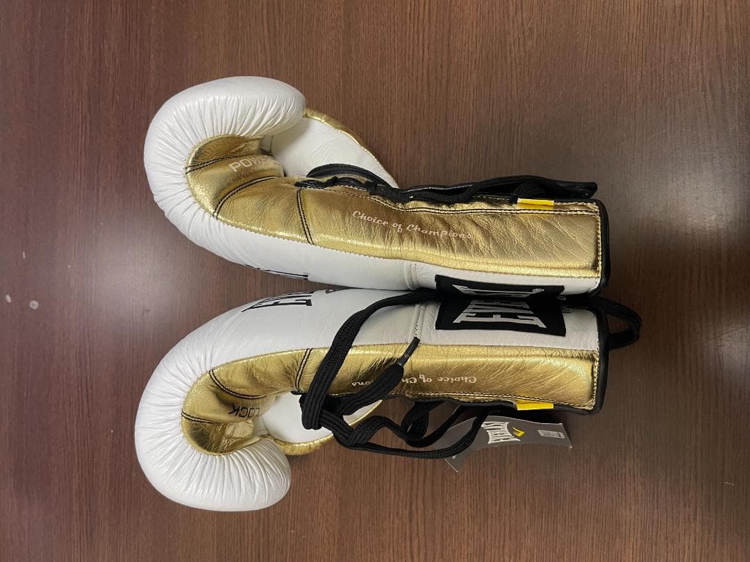 Everlast パワーロック プロファイトグローブ 白/ゴールド 8oz