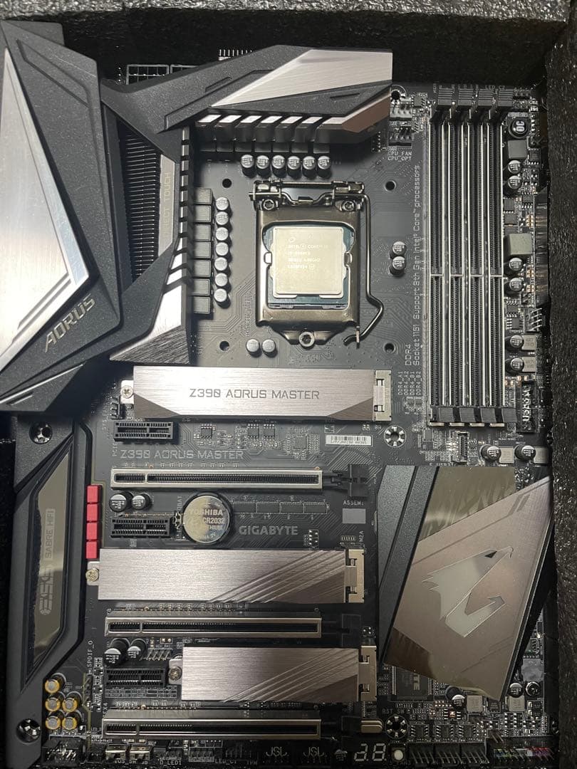 完動GIGABYTE Z390 AORUS MASTER+i 9-9900KS