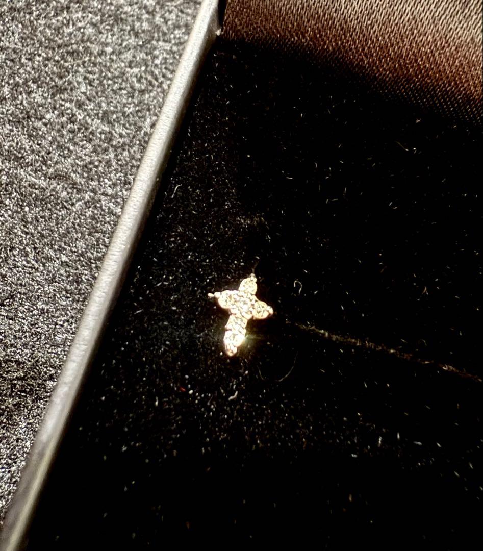 『最終お値下げ』プラチナダイヤモンドピアス 6石 片耳