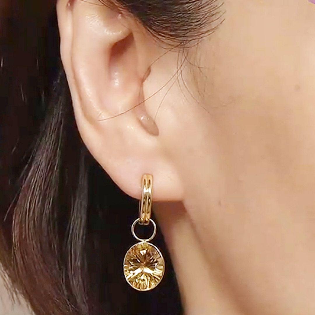 【新品未使用】K18 YG シトリン チャーム GSTV