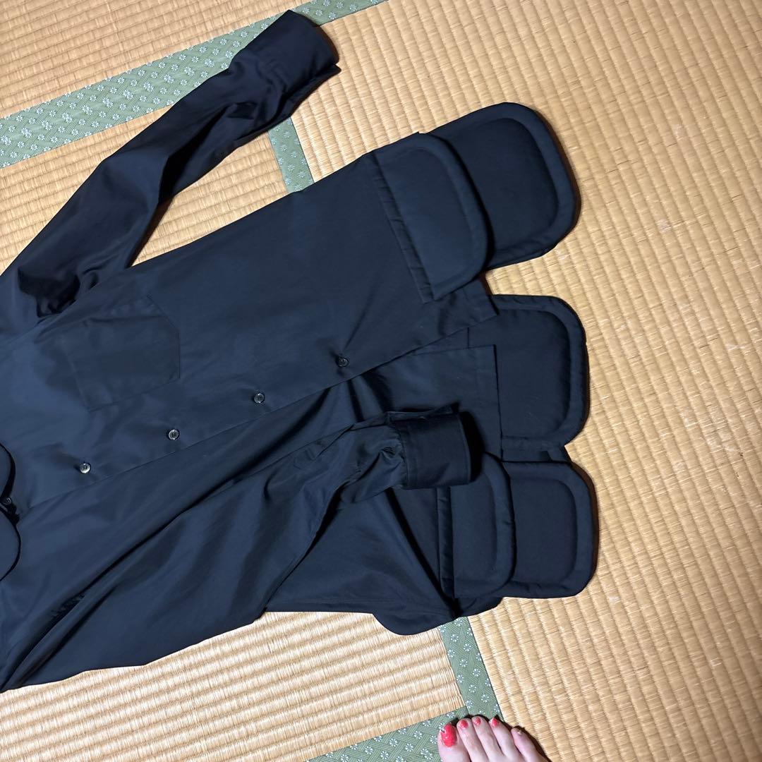 COMME des GARÇONS ブラックポケット付き長袖シャツ中古品