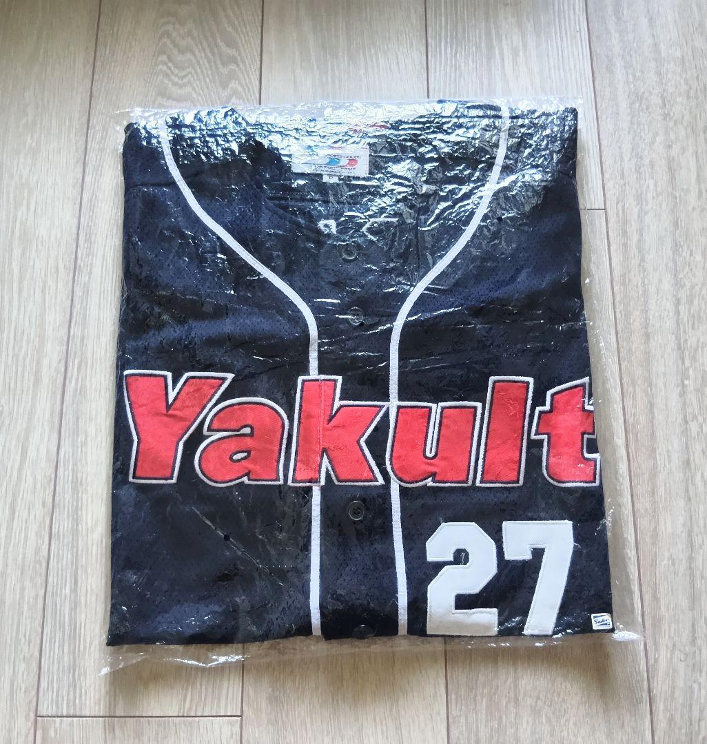 【当時物　袋付き】ヤクルト　スワローズ　古田　ビジター　ユニフォーム　フリー