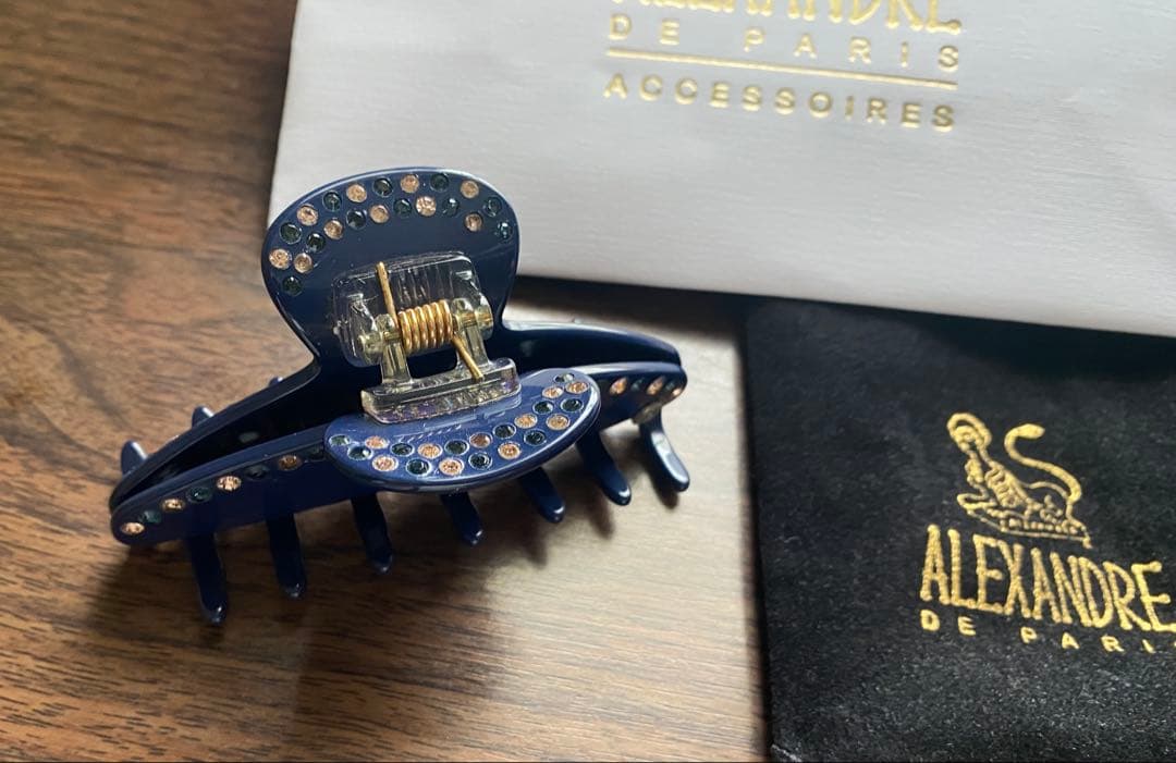 レア☆希少☆クリップ☆アレクサンドルドゥパリ☆アレク☆バレッタ☆高級☆スワロ