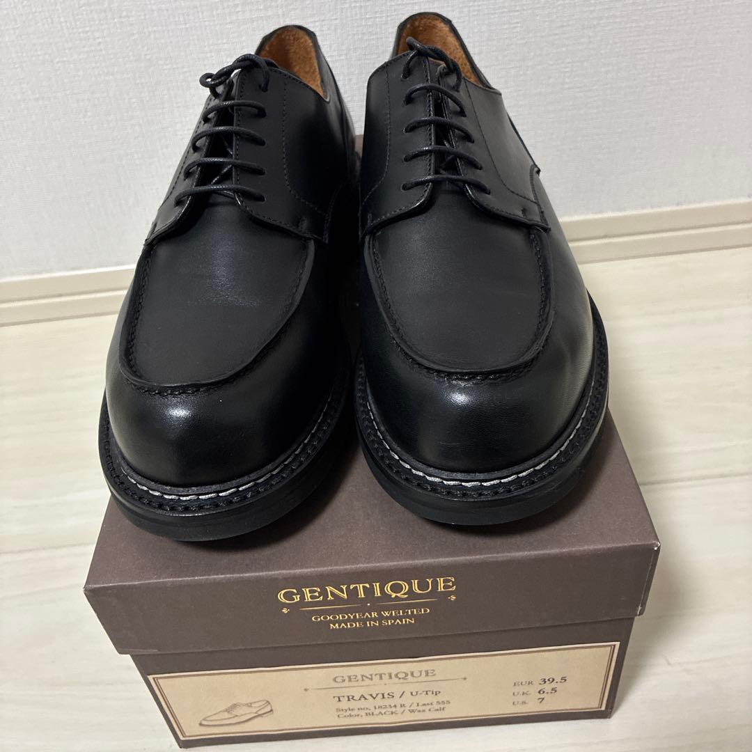 【新品未使用】GENTIQUE TRAVIS Uチップ　US7.0 ブラック