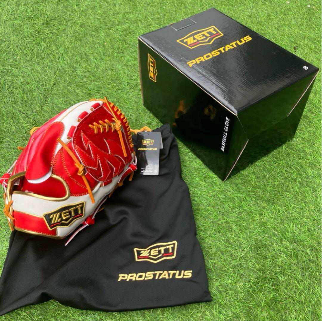 【新品】ZETT プロステイタス　根尾モデル　軟式　グラブ　投手用