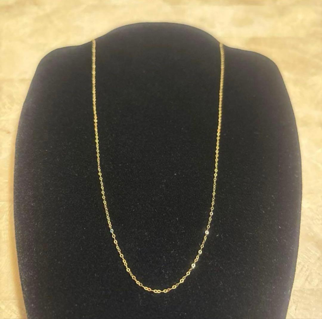 K18金チェーンネックレスゴールド 18金ゴールドネックレス 新品 AU750