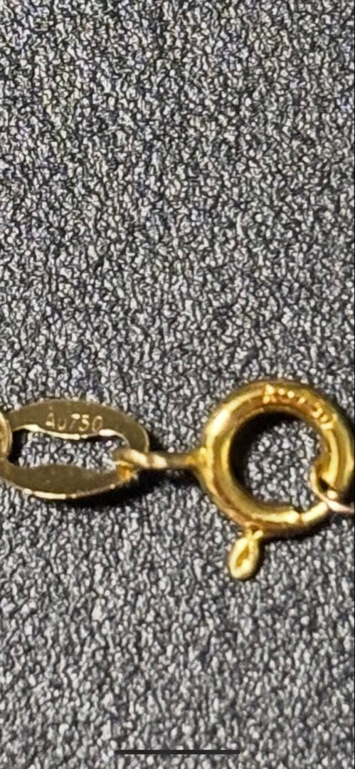 K18金チェーンネックレスゴールド 18金ゴールドネックレス 新品 AU750