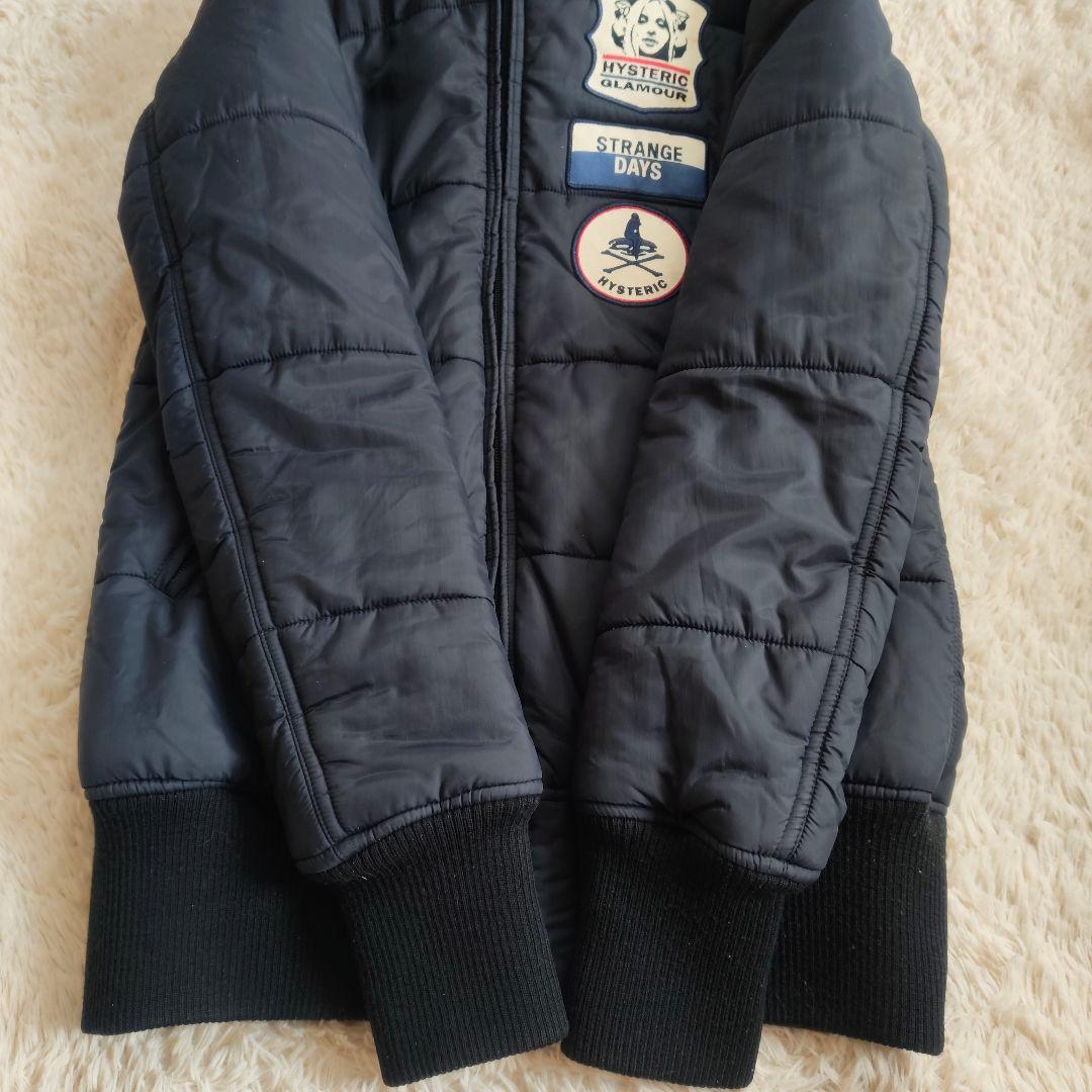 ヒステリックグラマー　中綿ジャケット プリマロフト ヒスガール ブラック
