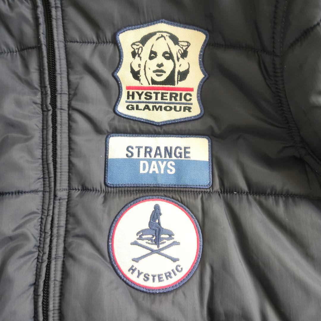 ヒステリックグラマー　中綿ジャケット プリマロフト ヒスガール ブラック