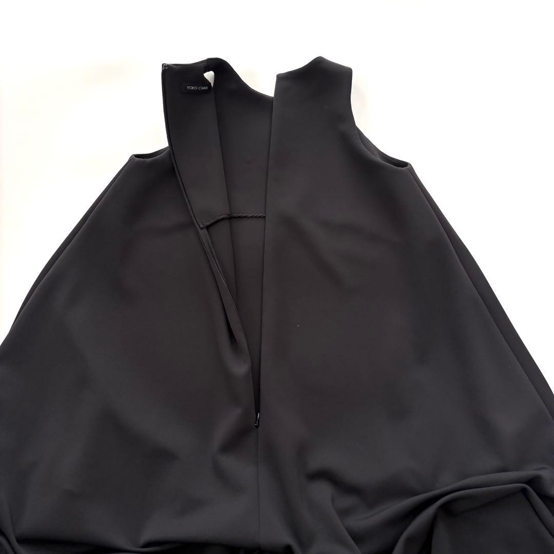 【美品】ヨーコチャン　ノースリーブワンピース　ブラック　バルーン