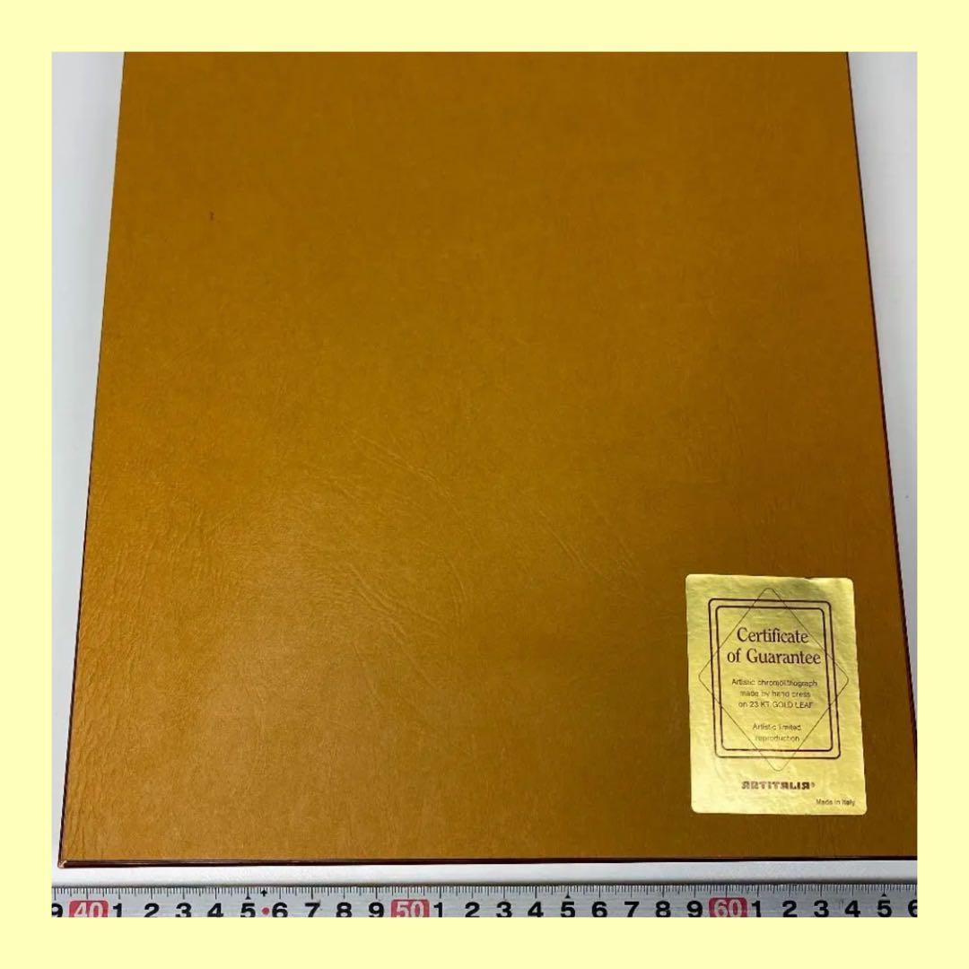 目玉商品　現地購入純金23KTグスタフ・クリムトイタリア製額　直径27.5cm